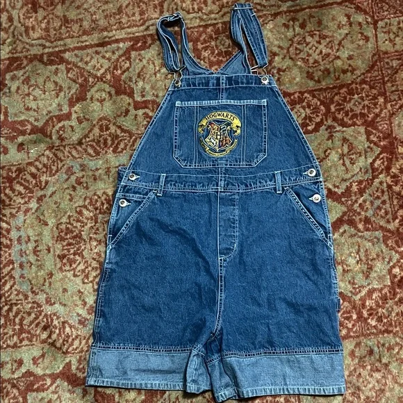 Hogwarts Denim Overalls - Picture 2 of 6